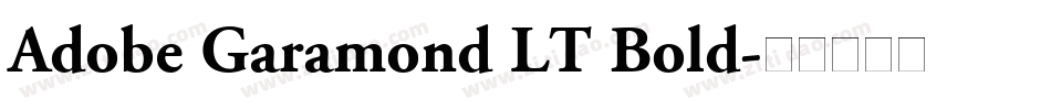 Adobe Garamond LT Bold字体转换